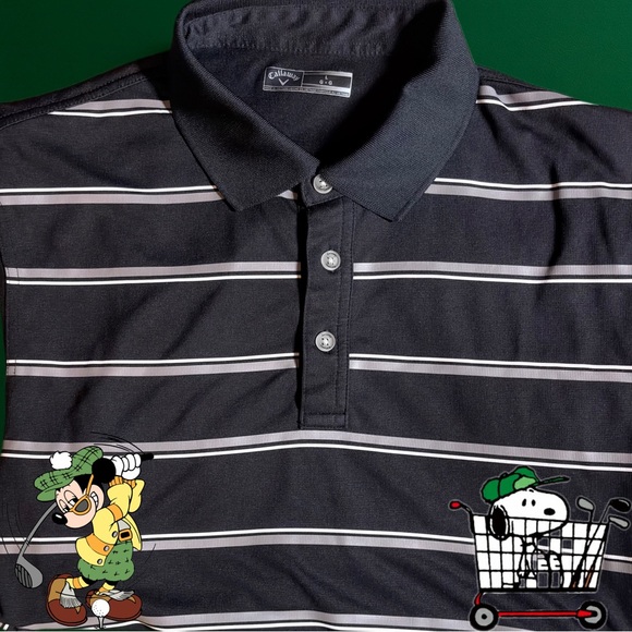 Nike Other - Like New Callaway Men's Black Striped Golf Polo Shirt Large